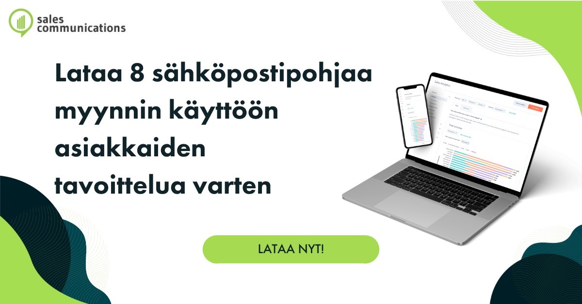 8 sähköpostipohjaa myynnin käyttöön asiakkaiden tavoittelua varten
